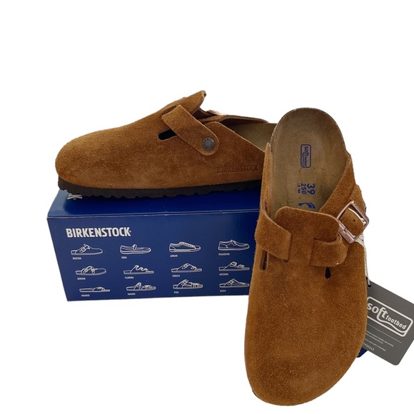 Birkenstock Shoes - Authentic Birkenstock Boston Soft Footbed Suede Leather Clogs BNWT and box.